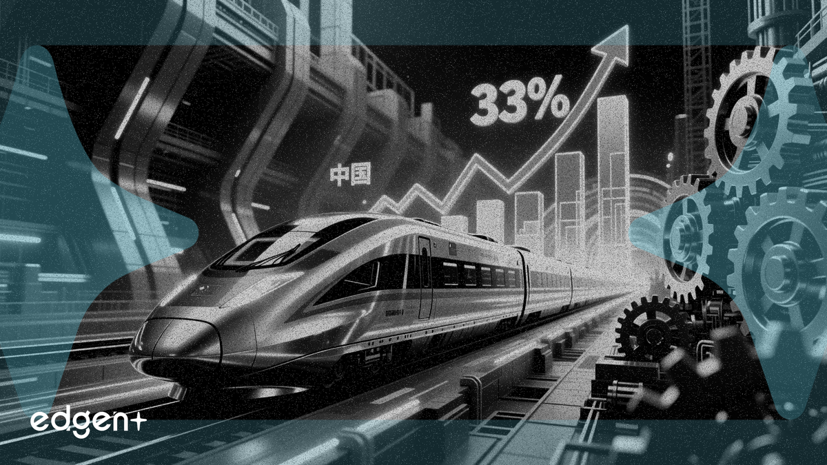 Dự án đường sắt của Trung Quốc đạt cột mốc trùng với tăng trưởng 33% xuất khẩu máy móc