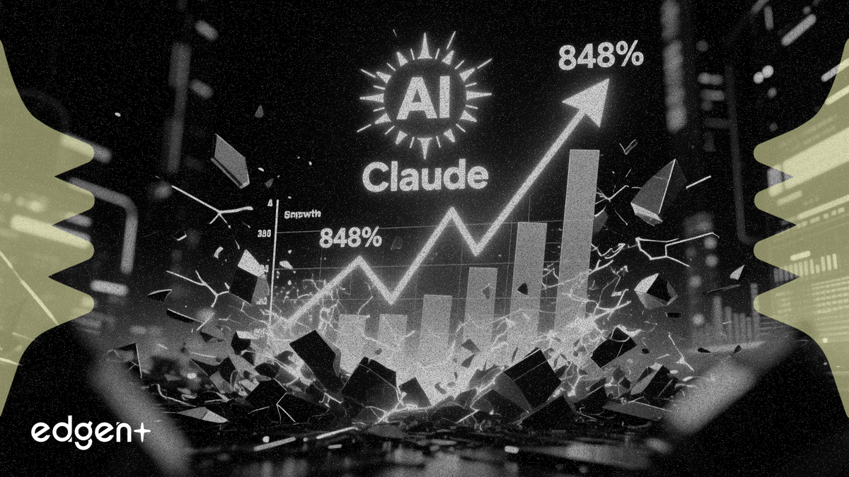 Claude 3 月日活躍用戶數激增 848%，AI 市場格局發生動態位移
