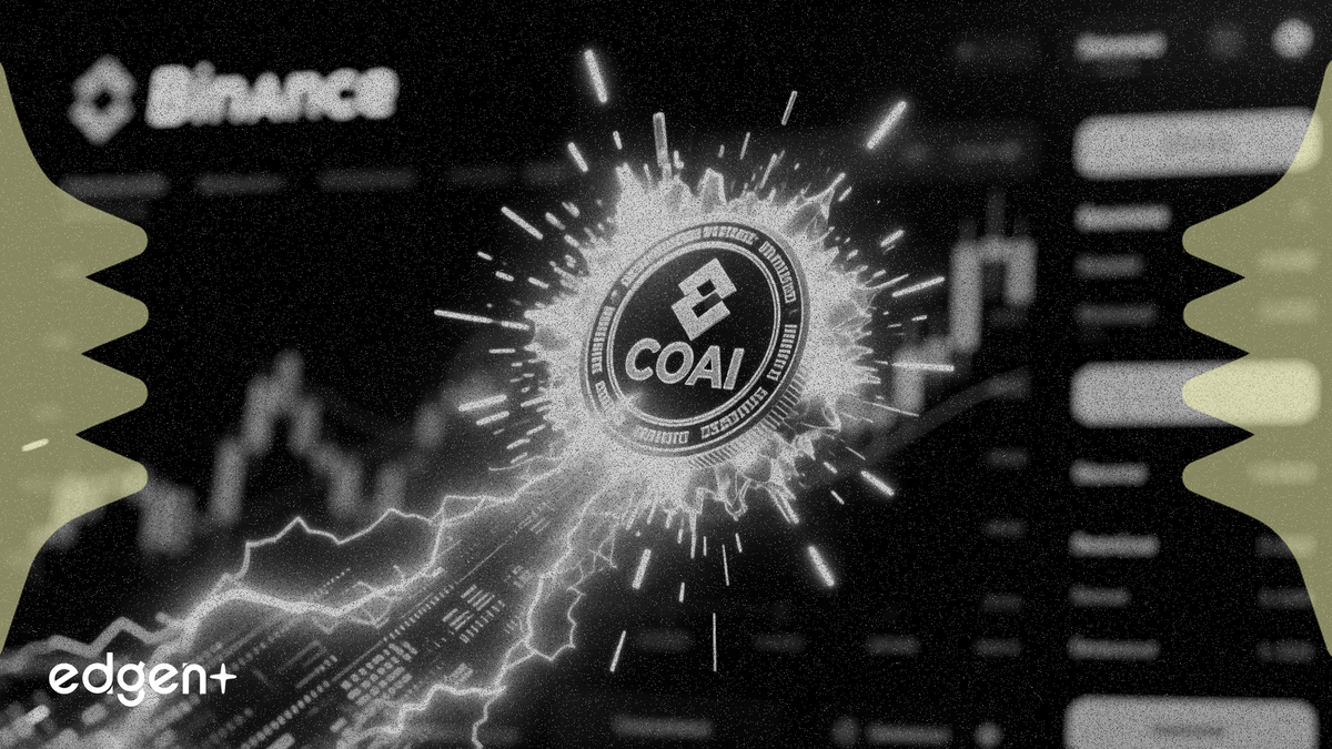 COAI 代币在币安上市后价格翻倍至 0.56 美元