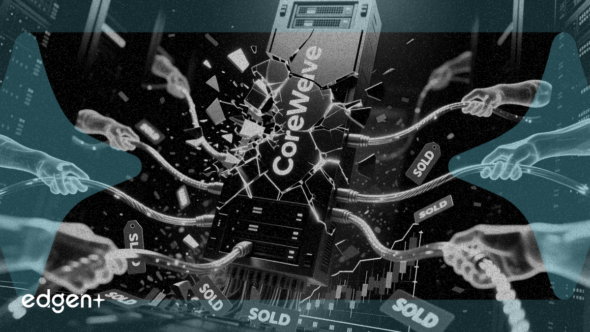 CoreWeave內部人士拋售1.07億美元股票，賣壓持續升溫