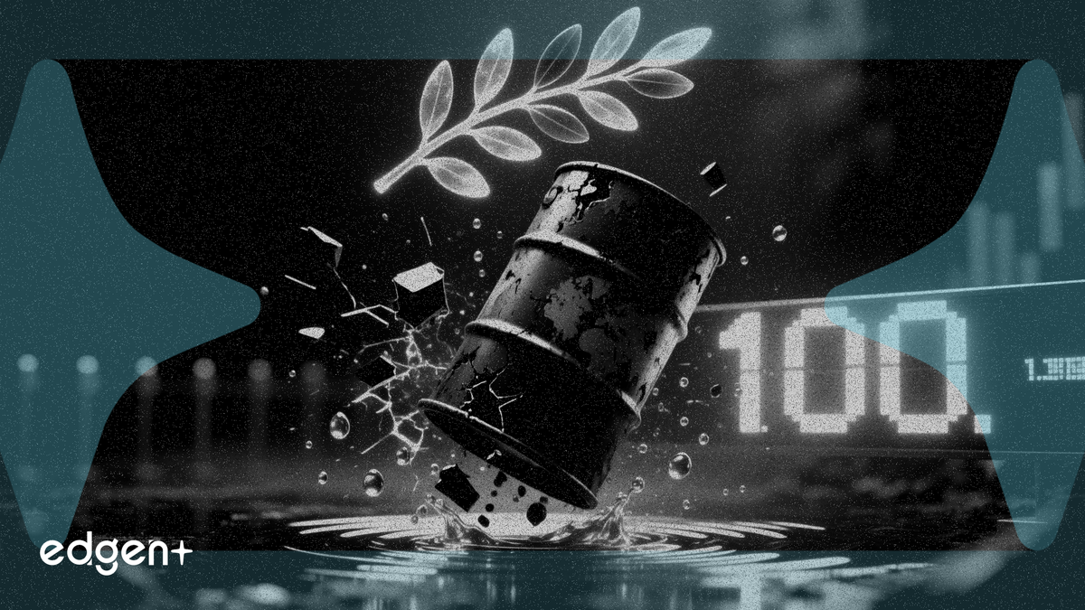 原油价格跌破 100 美元，因伊朗释放一周停火信号