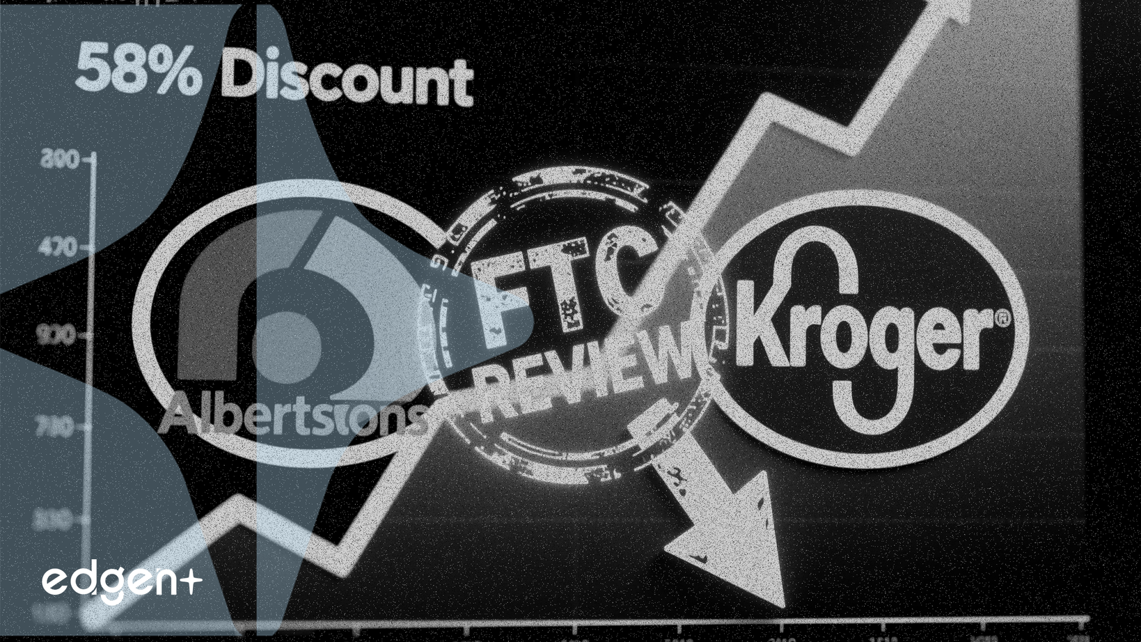 Albertsons 股票以 58% 折扣交易，因與 Kroger 合併案面臨 FTC 審查