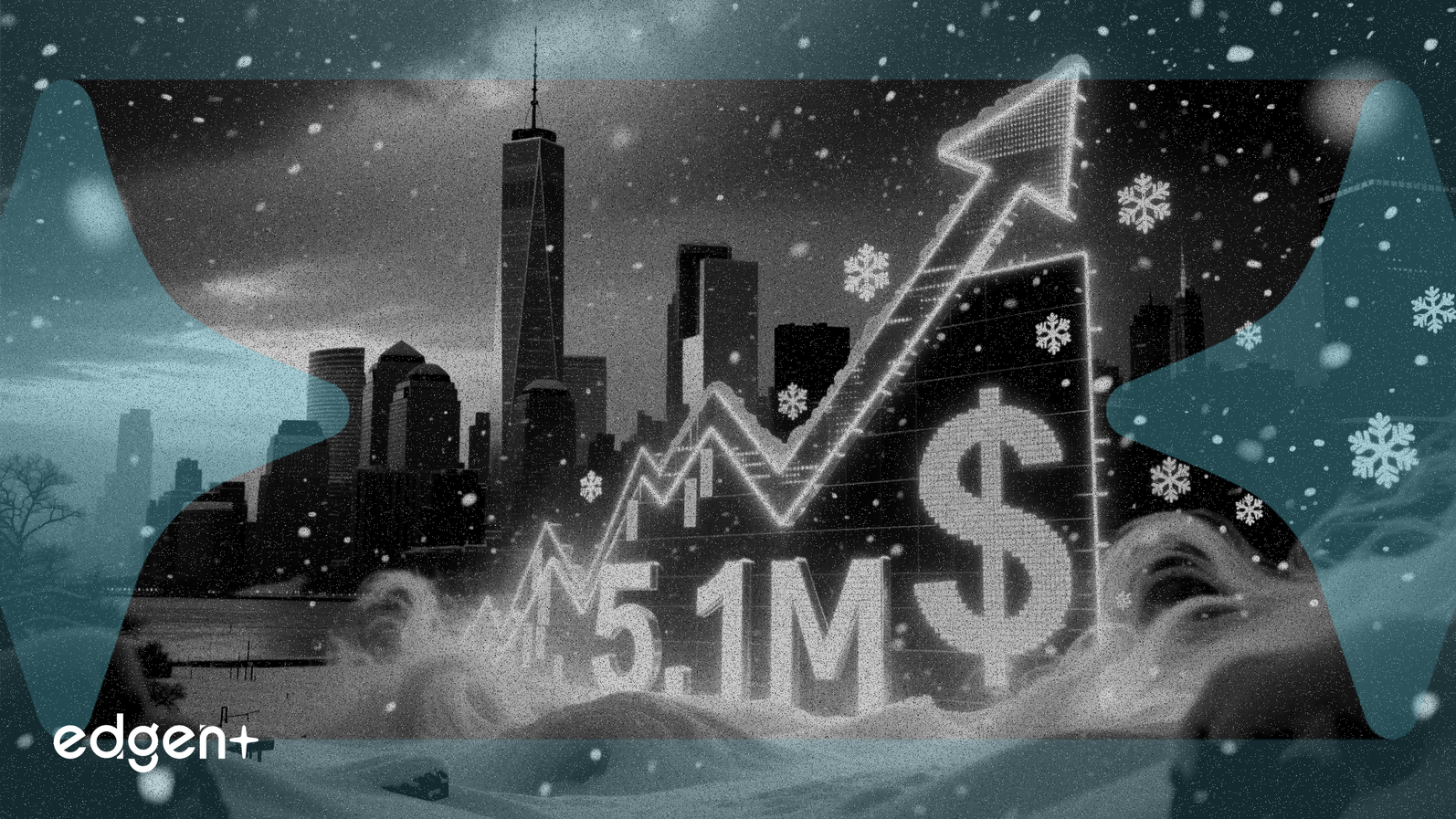 La tempête de neige à New York génère un record de 5,1 millions de dollars sur le marché Kalshi