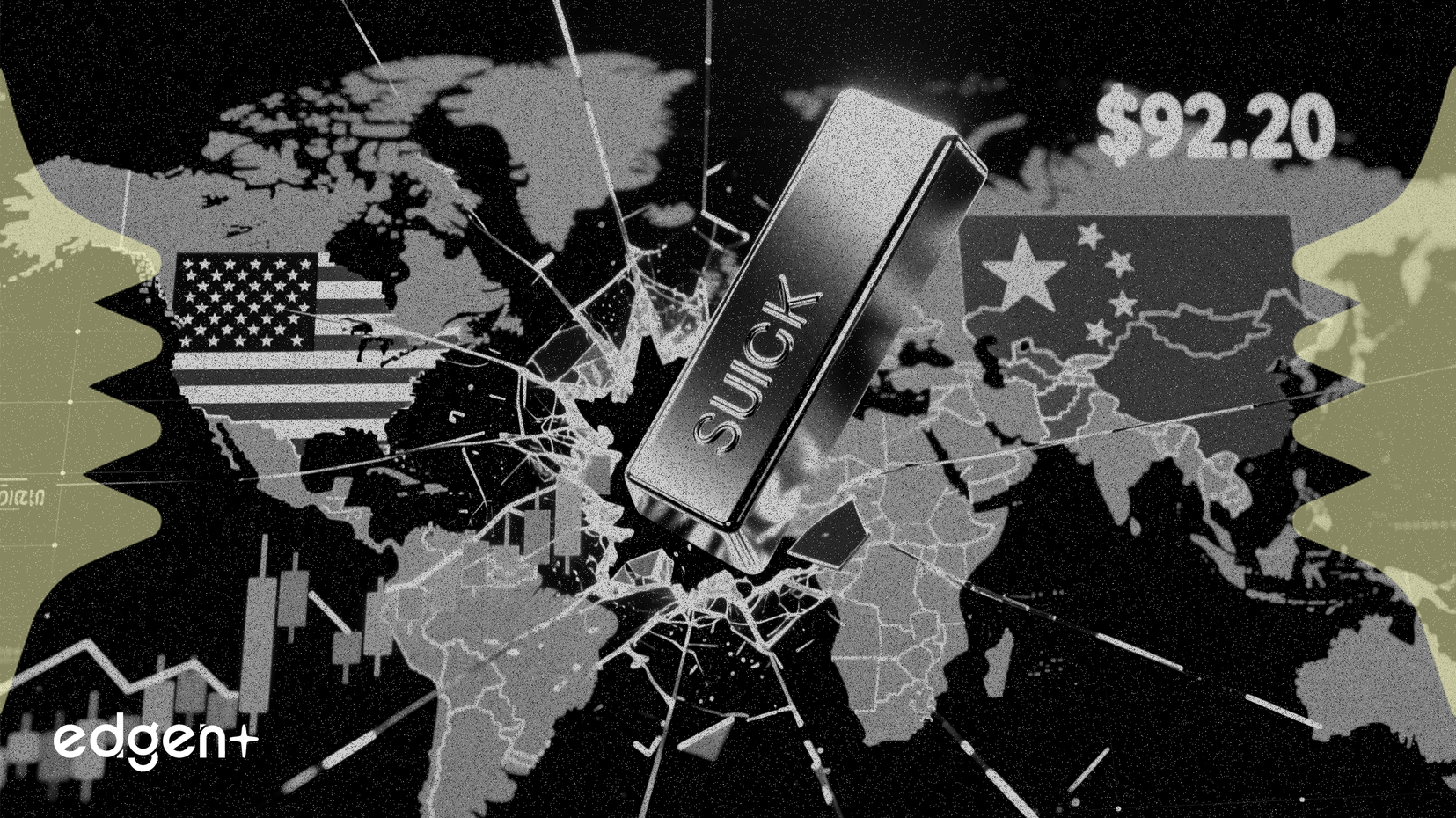 L'argent s'envole et vise 92,20 $ sur fond de tensions commerciales entre les États-Unis et la Chine