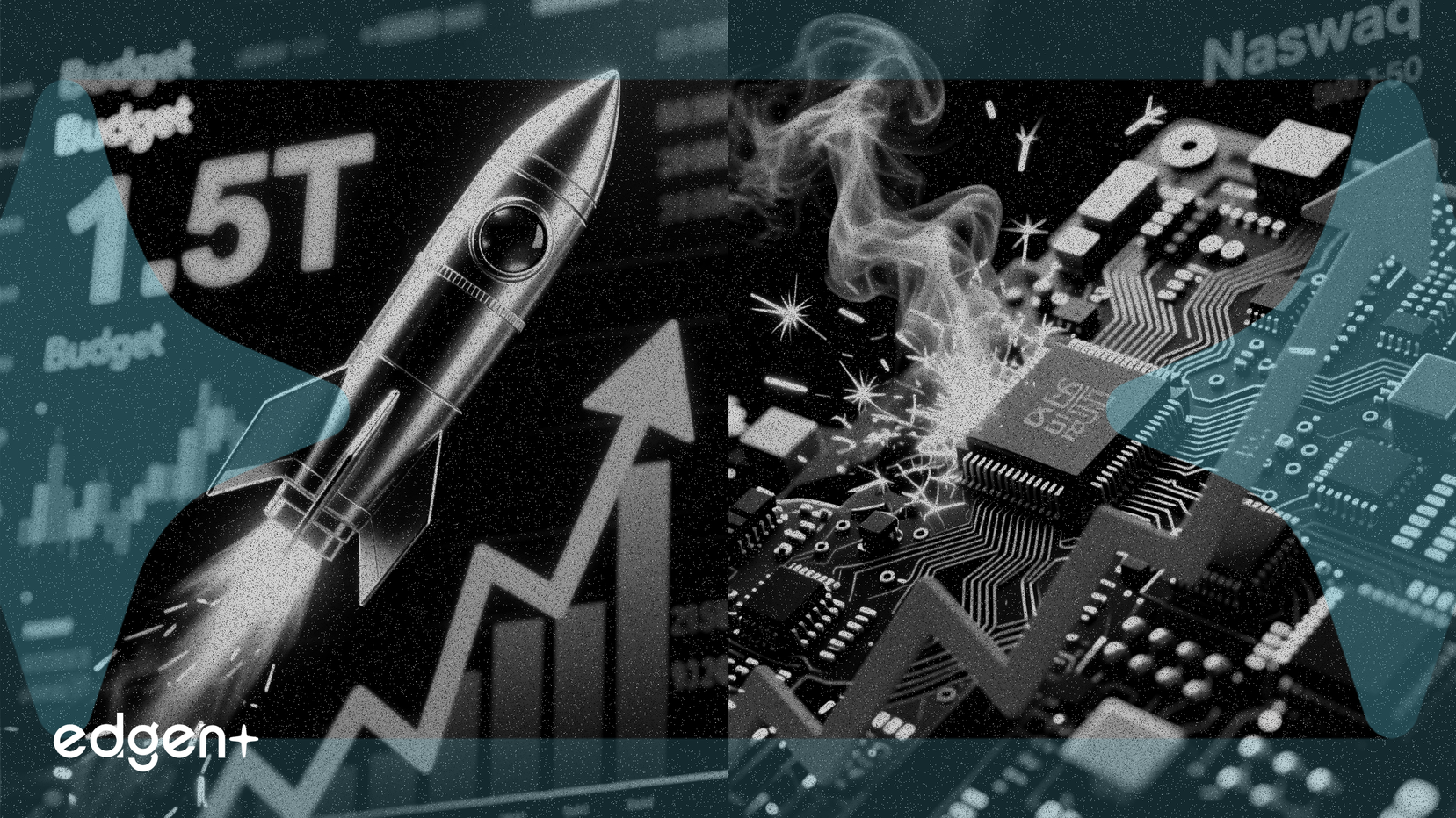 Las acciones de defensa se disparan por el llamado a un presupuesto de 1,5 billones de dólares mientras la venta masiva de tecnología golpea al Nasdaq