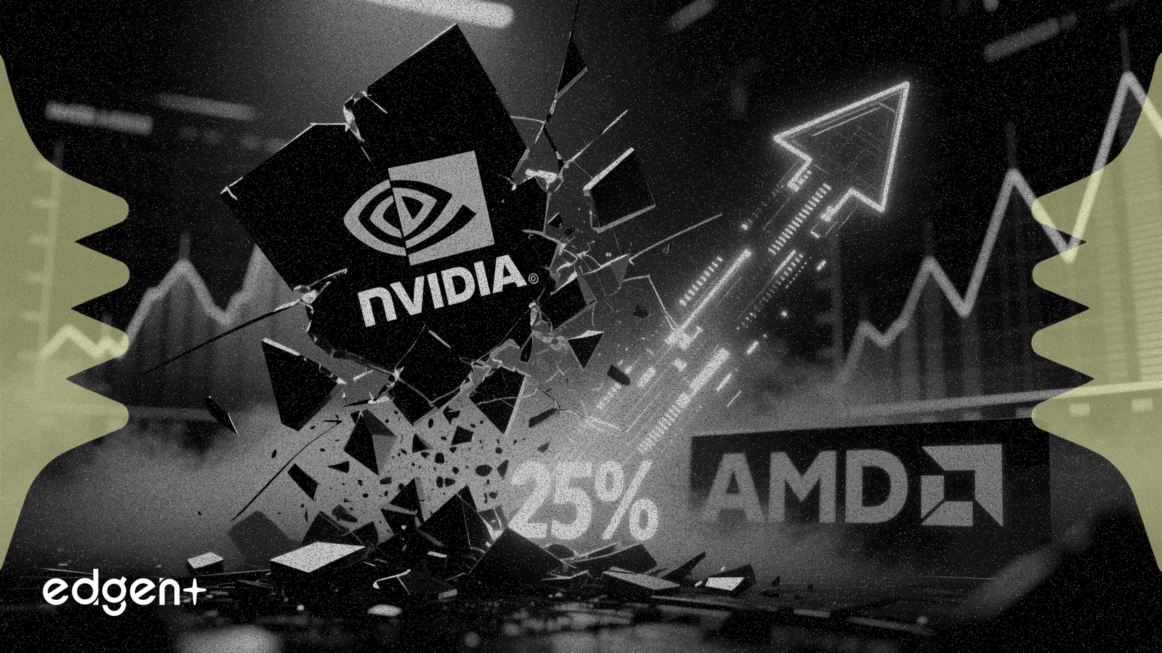 英伟达股价下跌，因合作伙伴透露AMD已拿下25%的AI交易