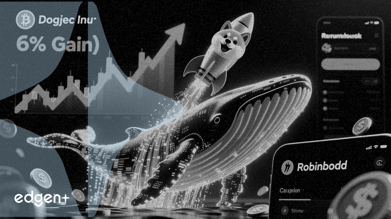 2천만 달러 규모의 도지코인 고래 이체가 로빈후드로 유입되면서 도지코인 6% 반등