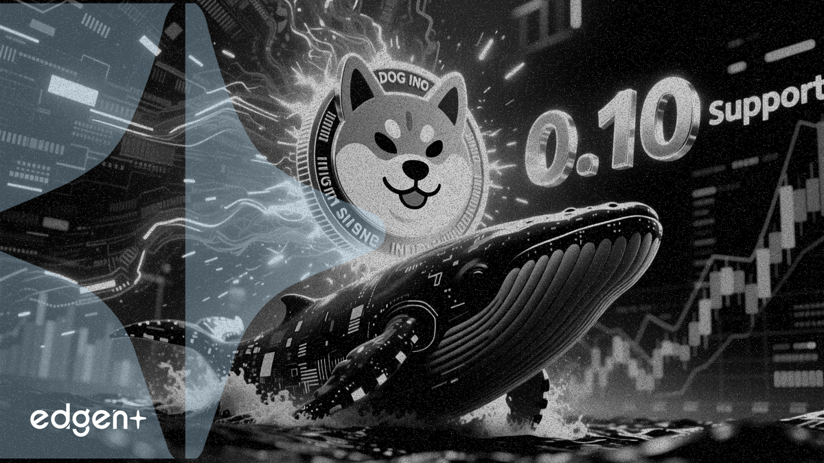 Dogecoin recupera el soporte de 0,10 $ mientras las compras de ballenas desafían el sentimiento más bajo en un mes en los futuros