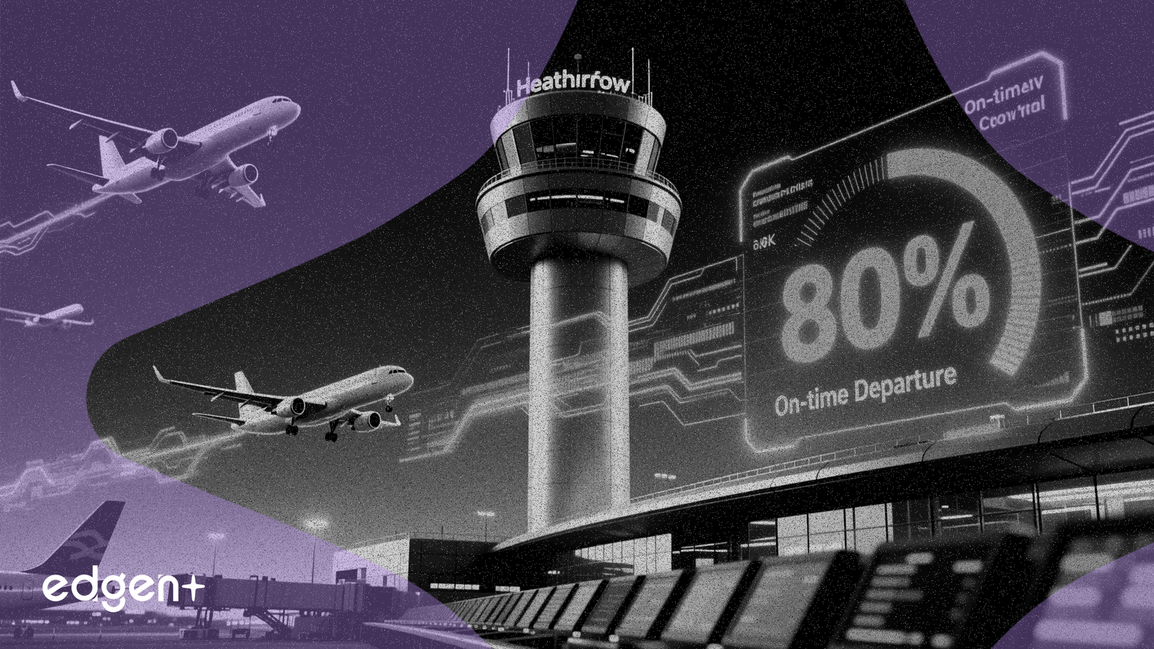 Les départs à l'heure d'Heathrow atteignent près de 80% après la refonte technologique