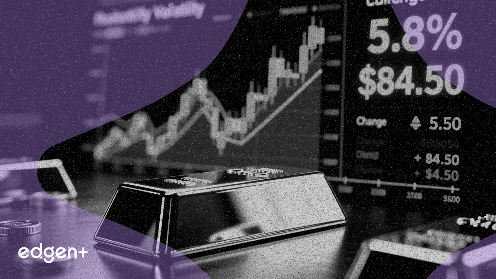 Los futuros de la plata oscilan un 5.8% para cerrar cerca de $84.50