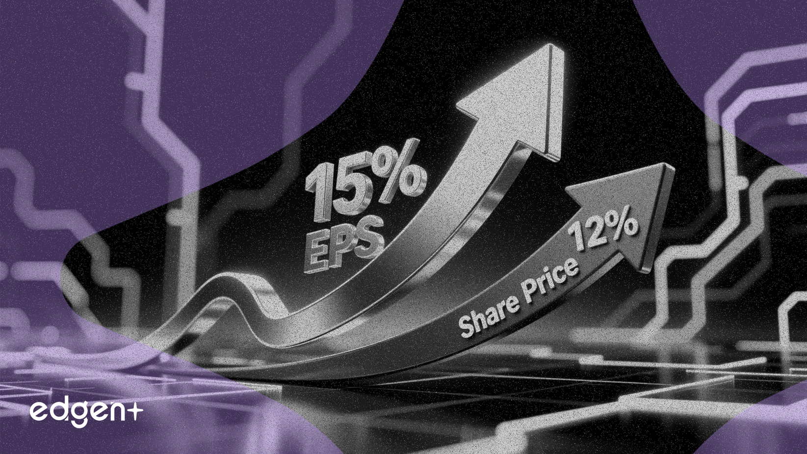 エクセロンのEPS成長率15%が株価上昇率12%を上回る