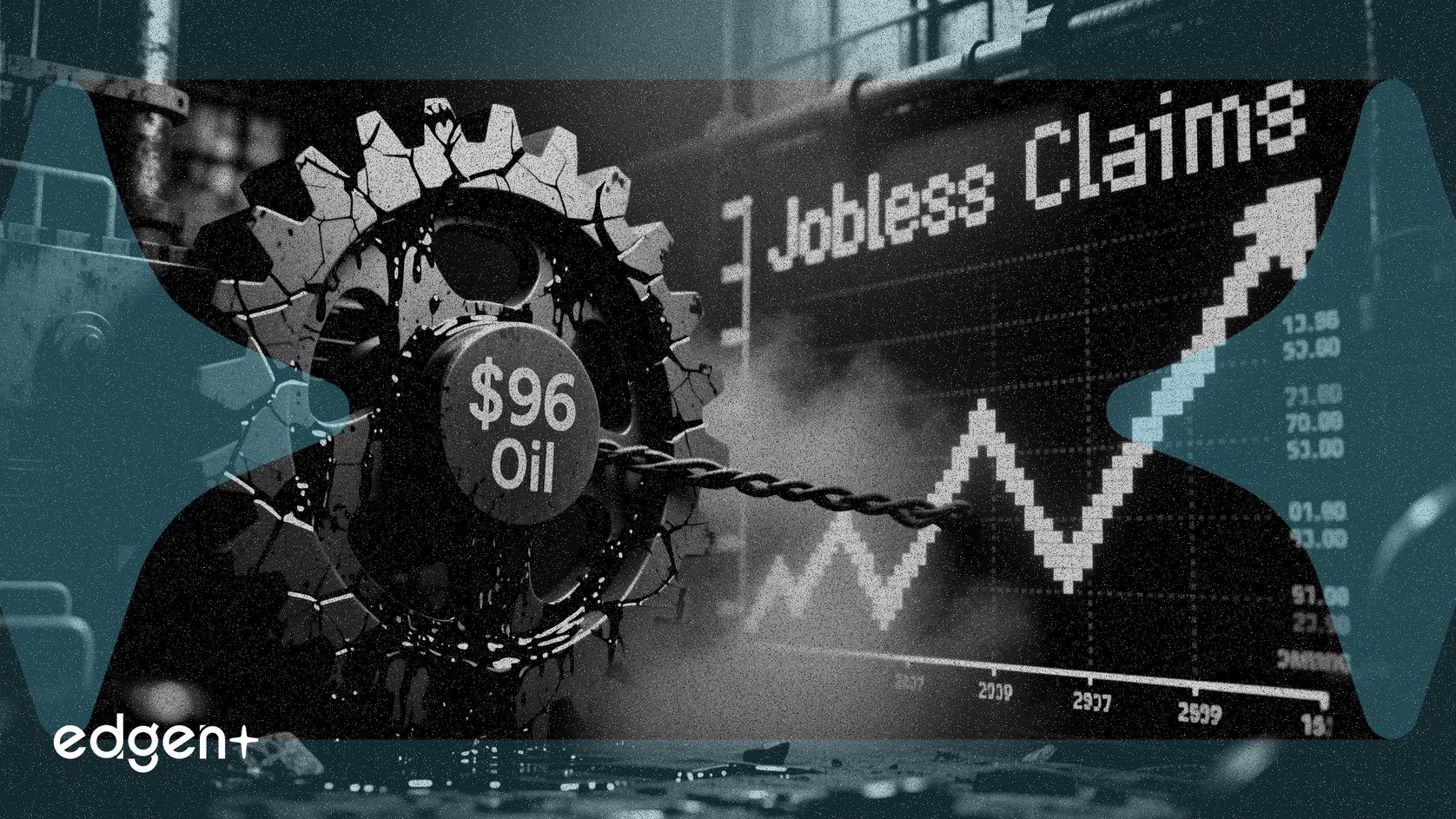 Le risque de stagflation s'accentue alors que le pétrole dépasse 96 dollars, éclipsant les demandes de chômage stables