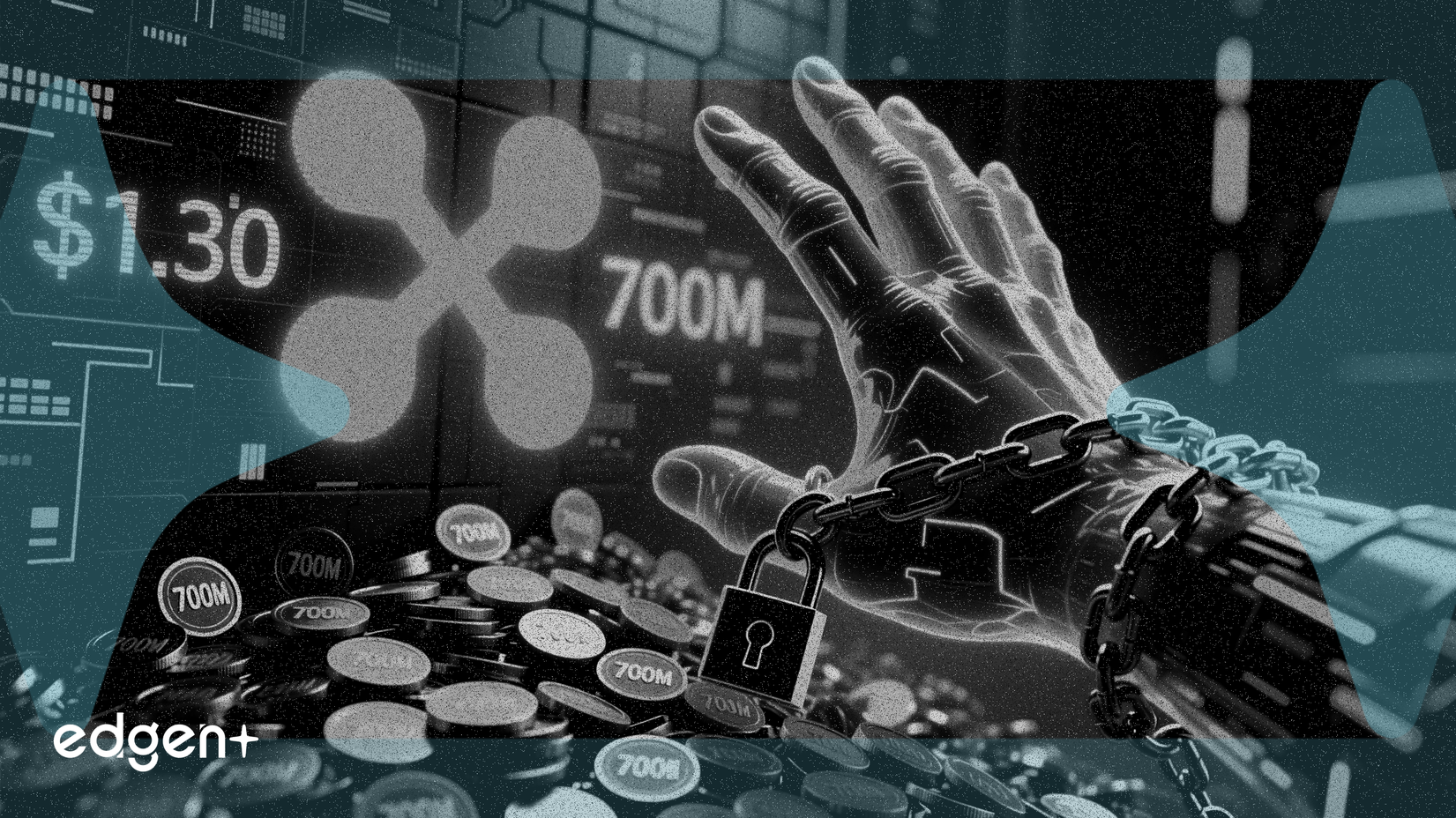 XRP prueba la resistencia de 1,30 $ mientras Ripple bloquea 700 millones de tokens