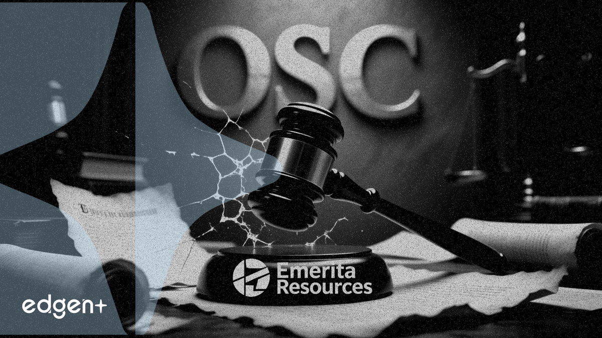 Emerita Resources đối mặt với thủ tục thực thi của OSC về các vấn đề lịch sử vào ngày 9 tháng 4