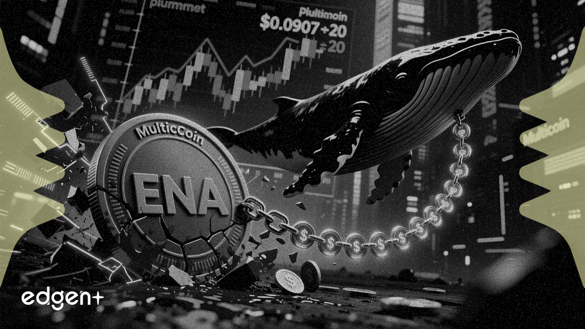 ENA, 14% 하락한 $0.0907…멀티코인 캐피털, 5600만 토큰 이동