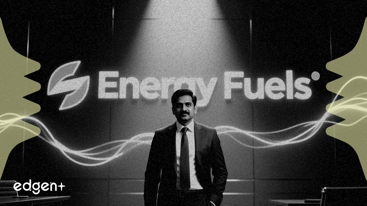 Energy Fuels 任命 Ross Bhappu 为新任首席执行官，4 月 15 日生效