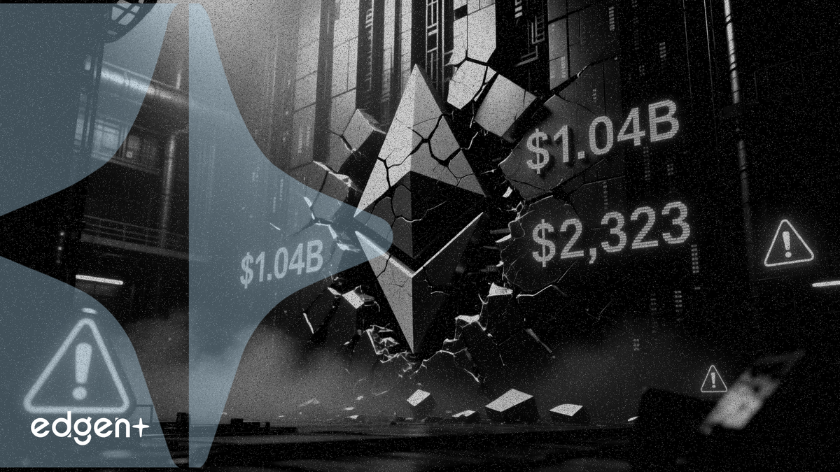 Ethereum faces a $1.04B liquidation wall at the $2,323 level