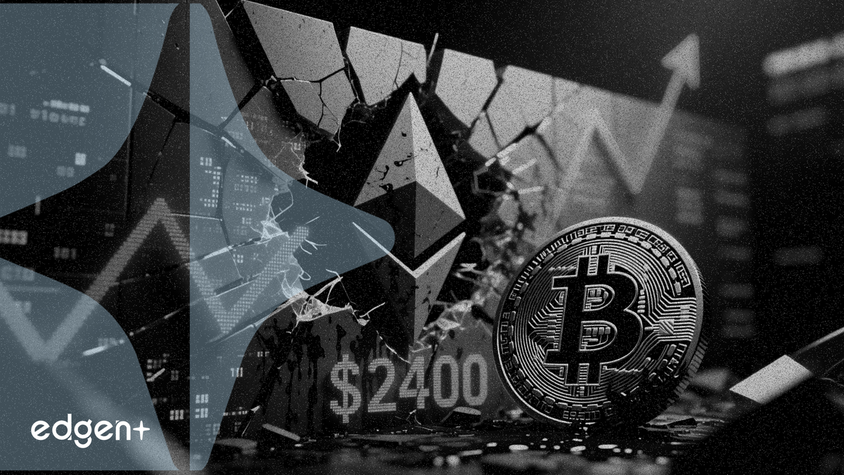 以太坊受阻 2400 美元，形成三重頂形態且 BTC 交易對走弱