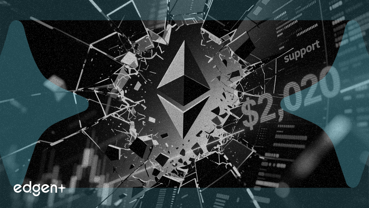 以太坊下跌4.7%,關鍵2,020美元支撐位失守