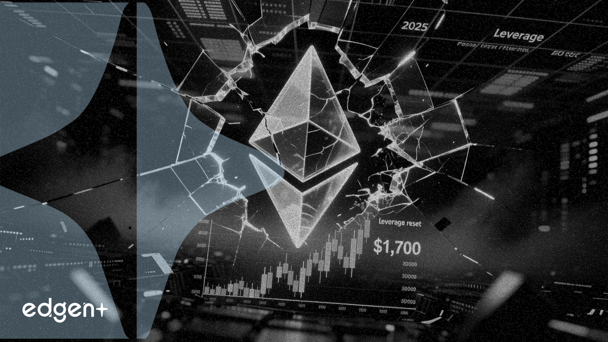 Ethereum glisse sous les 1 700 $ alors que le levier se réinitialise aux plus bas de 2025