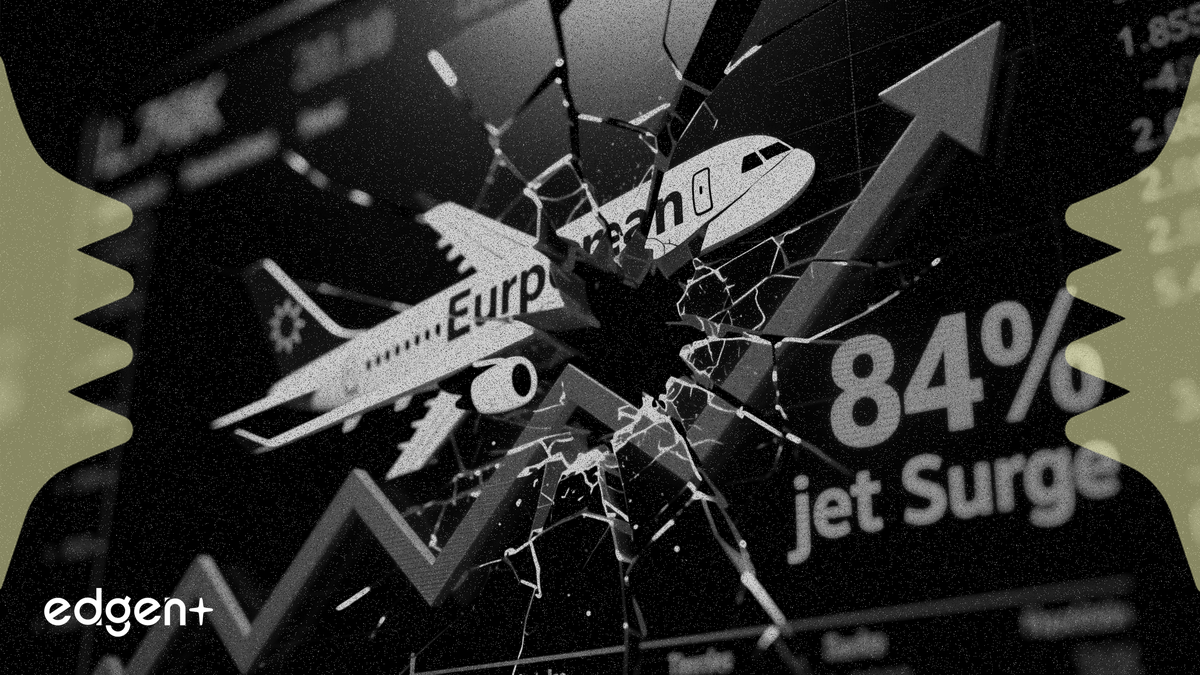 Cổ phiếu hàng không châu Âu giảm khi giá nhiên liệu phản lực tăng 84% làm dấy lên cảnh báo