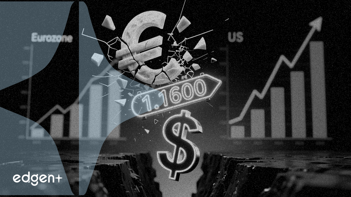 EUR/USD breaks below 1.1600 as US-Eurozone growth gap widens