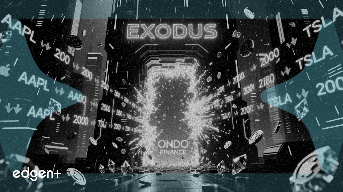 Exodus lanza más de 200 acciones tokenizadas mediante un acuerdo con Ondo Finance