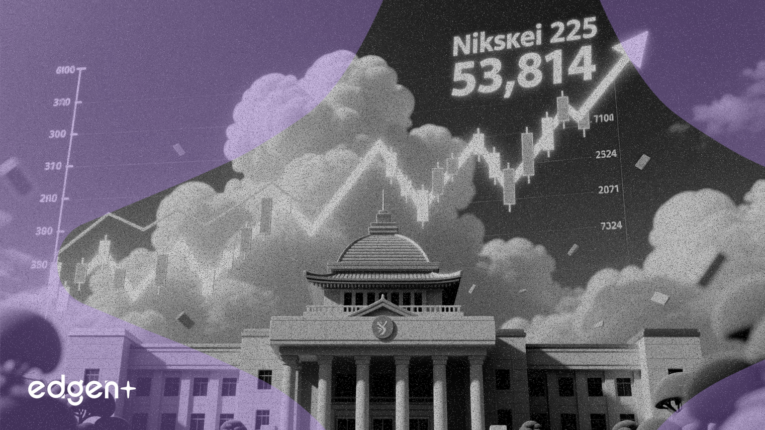 Le Nikkei atteint un record de 53 814 points grâce aux espoirs d'élections anticipées