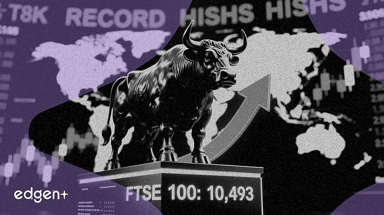 FTSE 100は2ポイント上昇の10,493、世界株が最高値更新