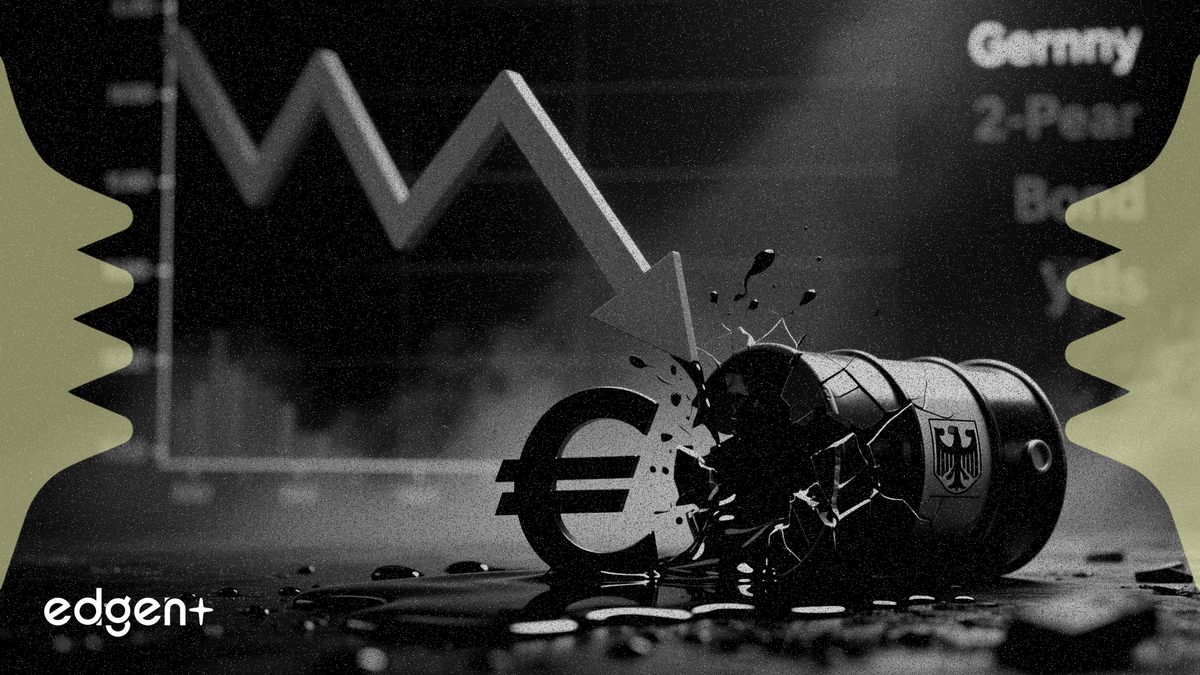 On April 14, 2026, the German 2-year government bond yield fell by 10.7 basis points to 2.538% and the 10-year yield dropped 7.1 basis points, coinciding with a decline in WTI crude oil prices after they failed to break above $98 per barrel.