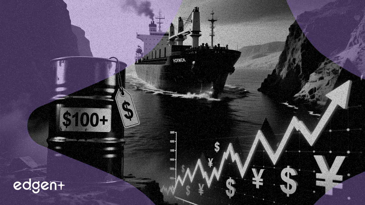 호르무즈 교착 상태로 유가 100달러 상회, 글로벌 경기 침체 위험 고조