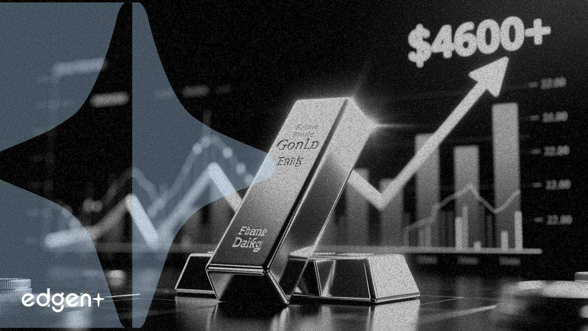 금 선물 1.12% 상승, 4,600달러 상회 마감