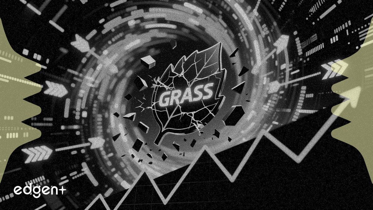 El volumen del token GRASS aumenta un 2.400% mientras el precio cae