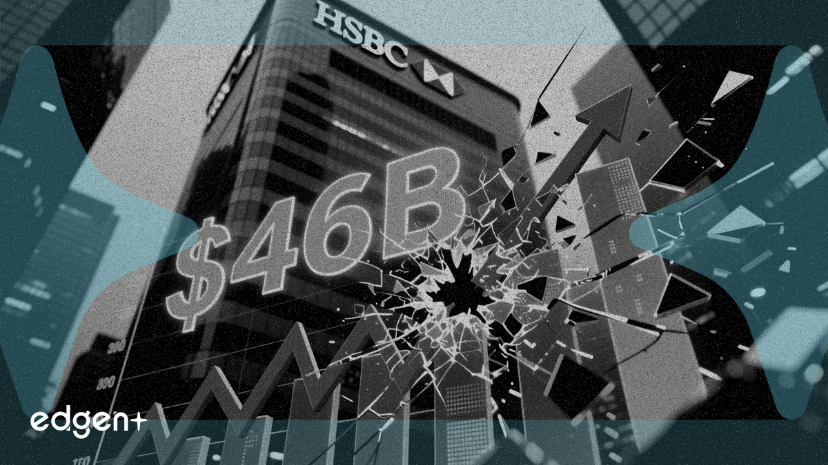 HSBC eleva su previsión de ingresos para 2026 a 46.000 millones de dólares, pero sus acciones caen