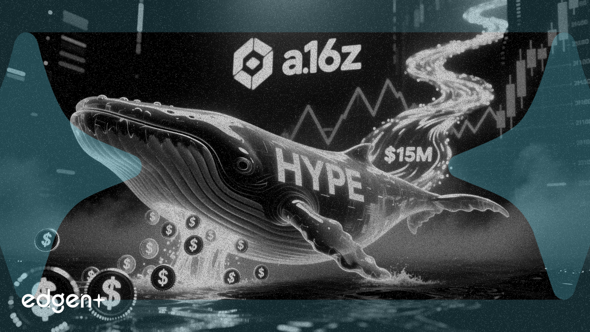 HYPE巨鲸吸筹达1.7亿美元，a16z在回调中增持1500万美元