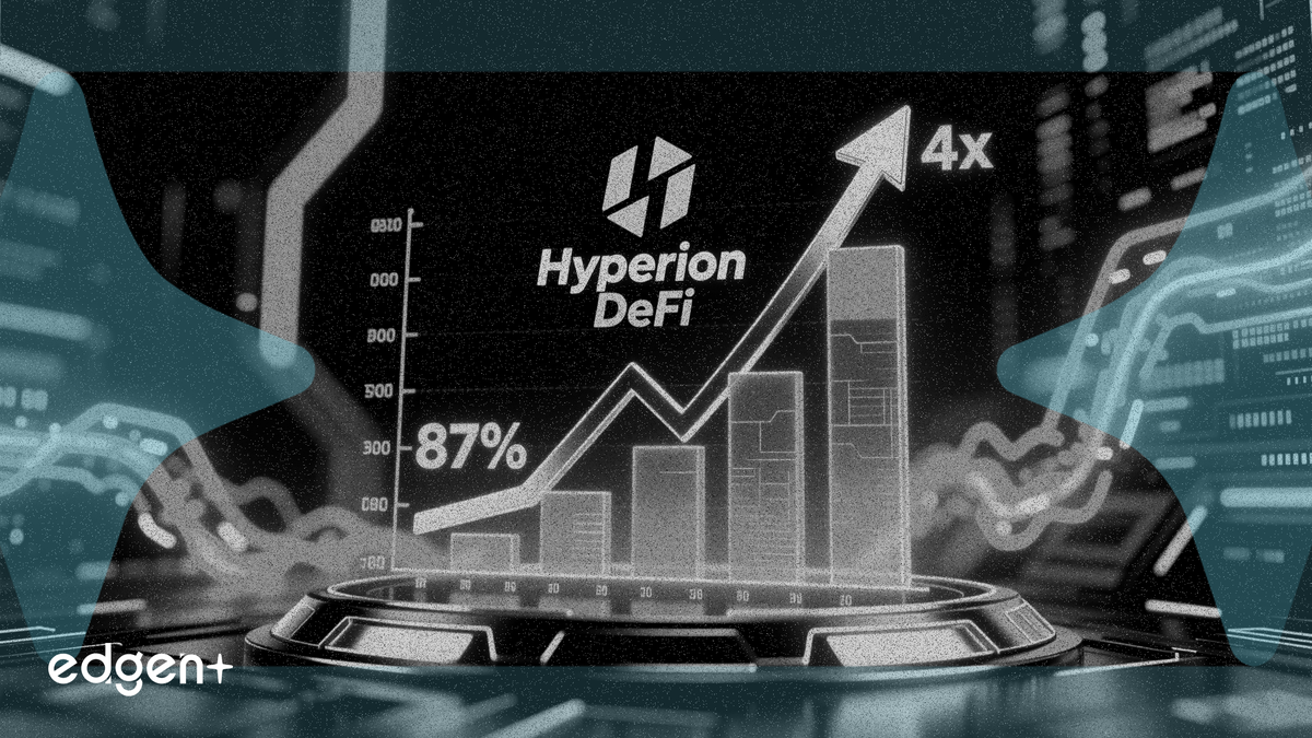 Hyperion DeFi 公布利润增长87%，预计2026年实现四倍飞跃