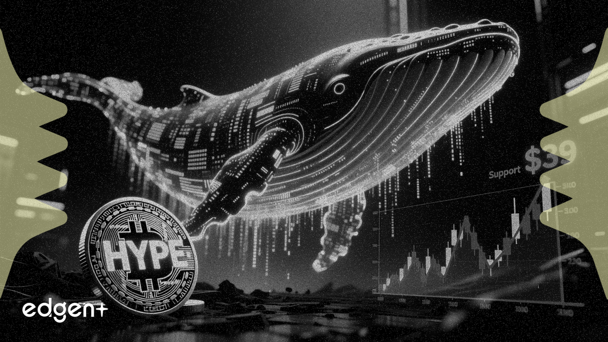 Une baleine Hyperliquid achète 71 832 HYPE alors que le token teste le support des 39 $