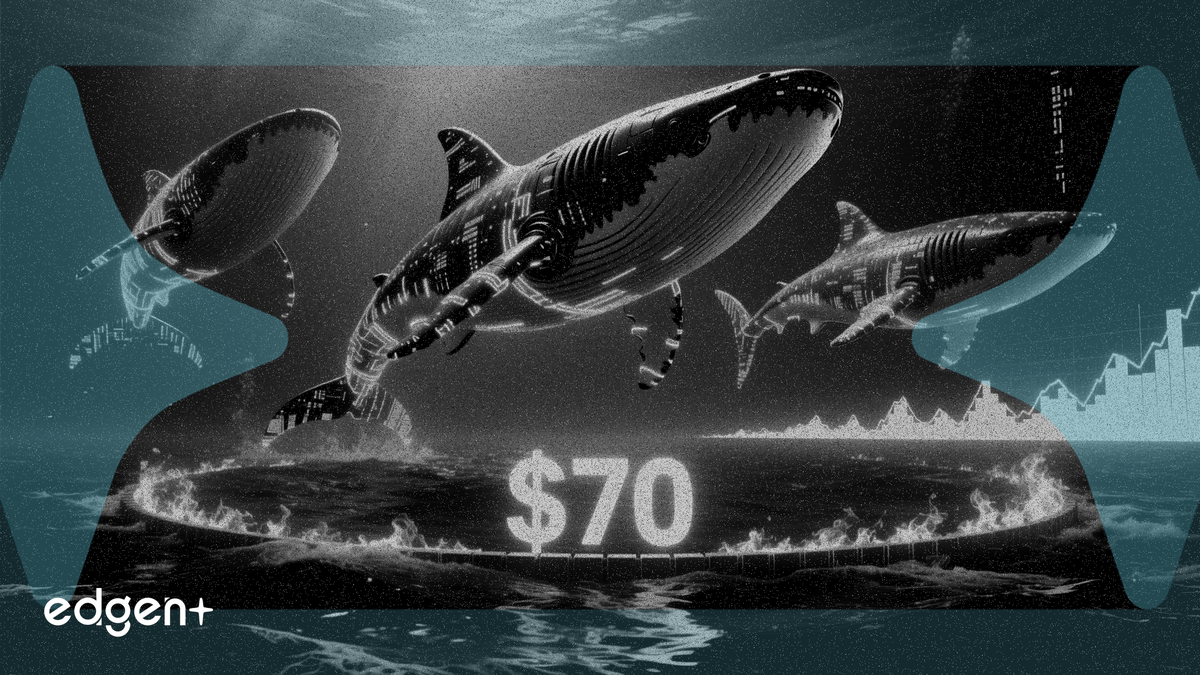 HyperliquidでクジラがHYPEに5500万ドルを積み上げ、トークンは70ドルのサポートを維持