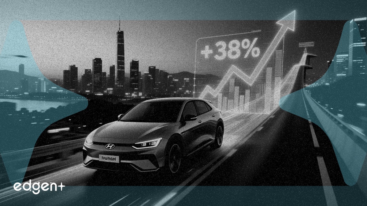 現代汽車在一份監管文件中披露，其3月份在韓國的電動汽車銷量達到7,809輛，較去年同期增長38%。