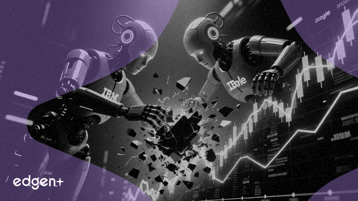 IBMとGoogle Cloud、AI提携を締結　ソフトウエアセクターの16%下落に対抗