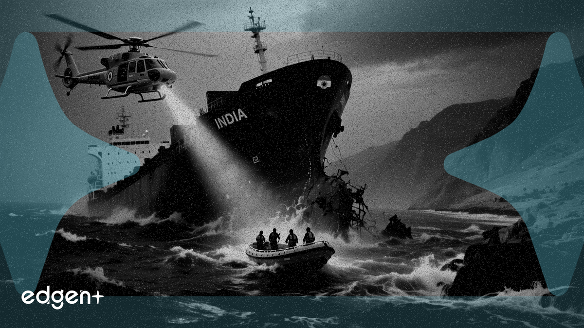 Indian ship sinks near Strait of Hormuz as 14 crew rescued