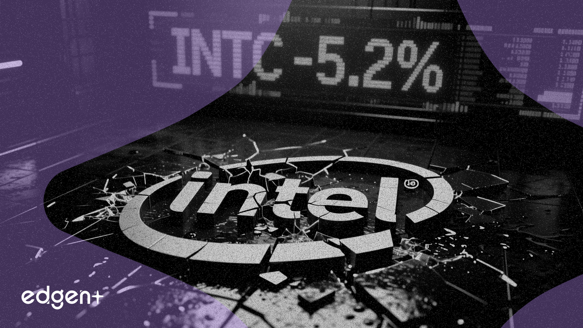 Intel drops 5.2% as chipmaker lags broader market rally