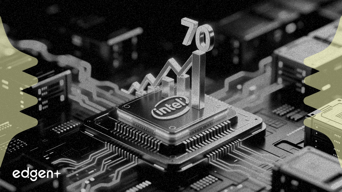 Precio objetivo de Intel elevado a 70 dólares por la demanda de servidores de IA