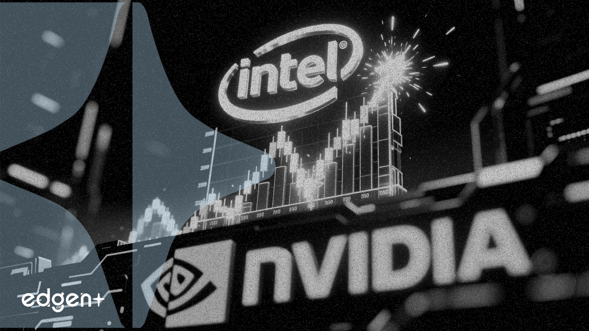 インテル株が51％急騰、エヌビディアの上げ幅を大きく上回る