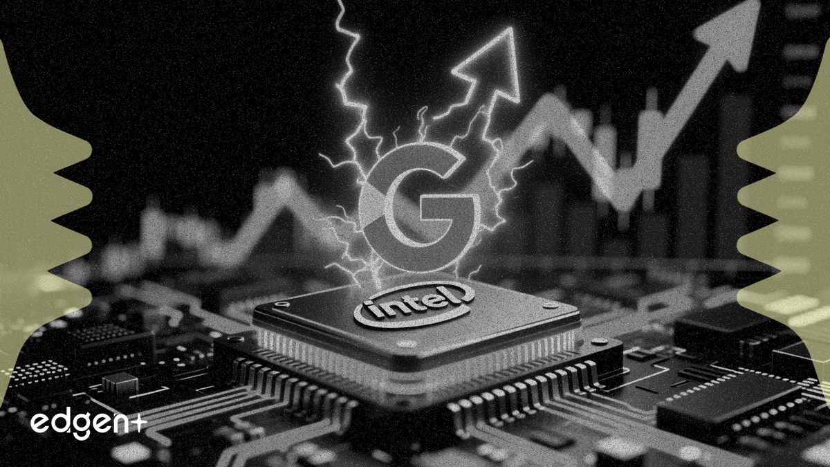 英特尔股价因与谷歌 AI 芯片合作大涨 33%