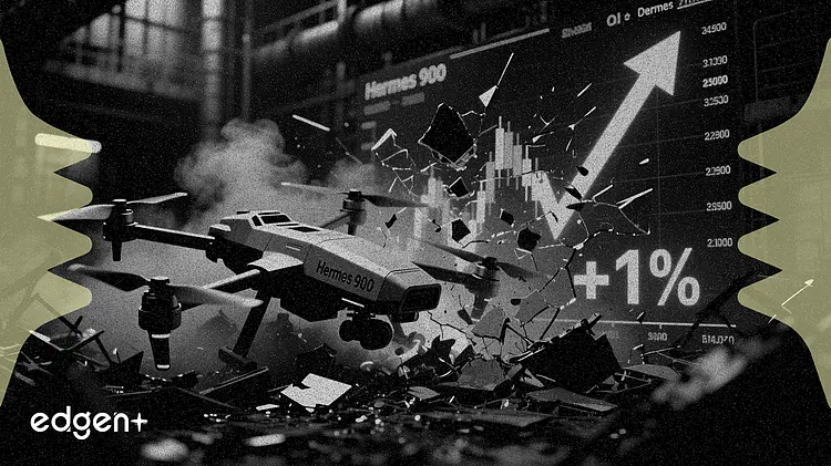 İran'ın İsrail'e ait Hermes 900 İHA'sını düşürmesi petrol vadeli işlemlerini %1 yükseltti