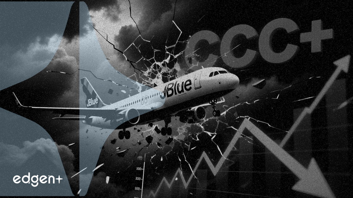 惠譽將捷藍航空評級下調至CCC+，因違約風險極高