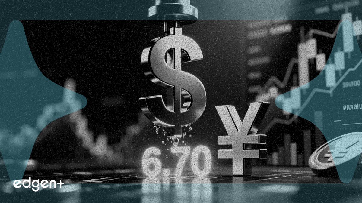 摩根大通將美元/人民幣匯率預測下調至 6.70，主要受兩大因素推動