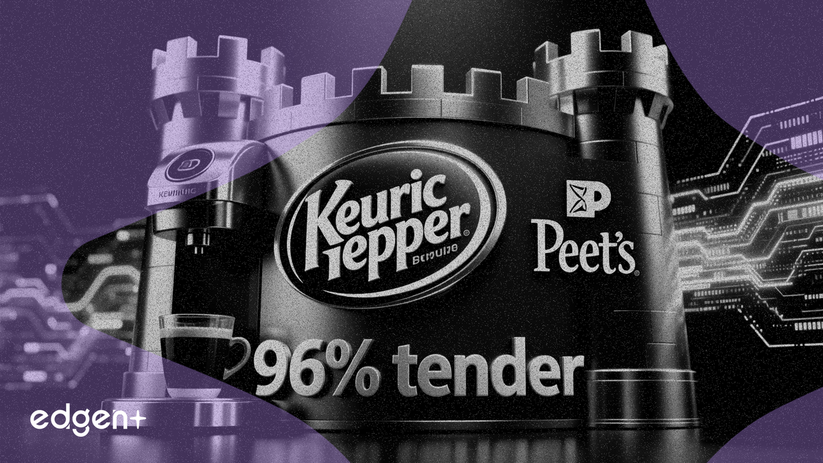 Keurig Dr Pepper sécurise le rachat de JDE Peet's avec 96% des actions offertes
