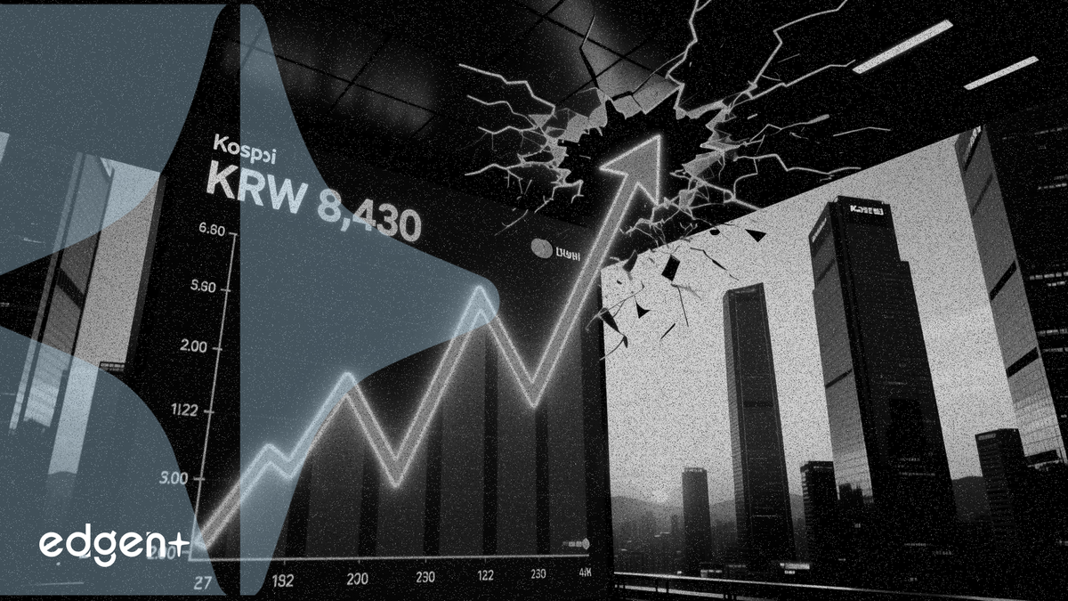 Kospi surges 10% to KRW 8,430 as South Korean stocks near record high